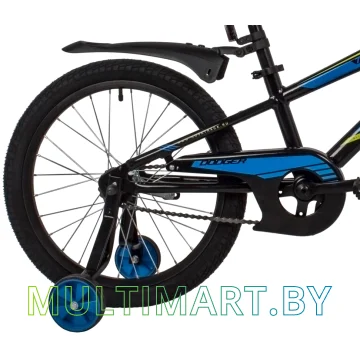 Детский велосипед Novatrack Dodger 205ADODGER.BK22 (черный, 2022) картинка 5